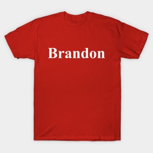 Brandon 01 White T-Shirt